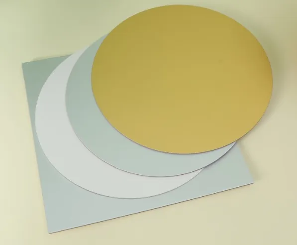 Gimtadienio torto dėžutės dugno atraminis padas 4 6 8 10 12-colių apvalaus kvadratinio torto pagrindo maistinis popierius- klasės Ivory Board FBB popierius